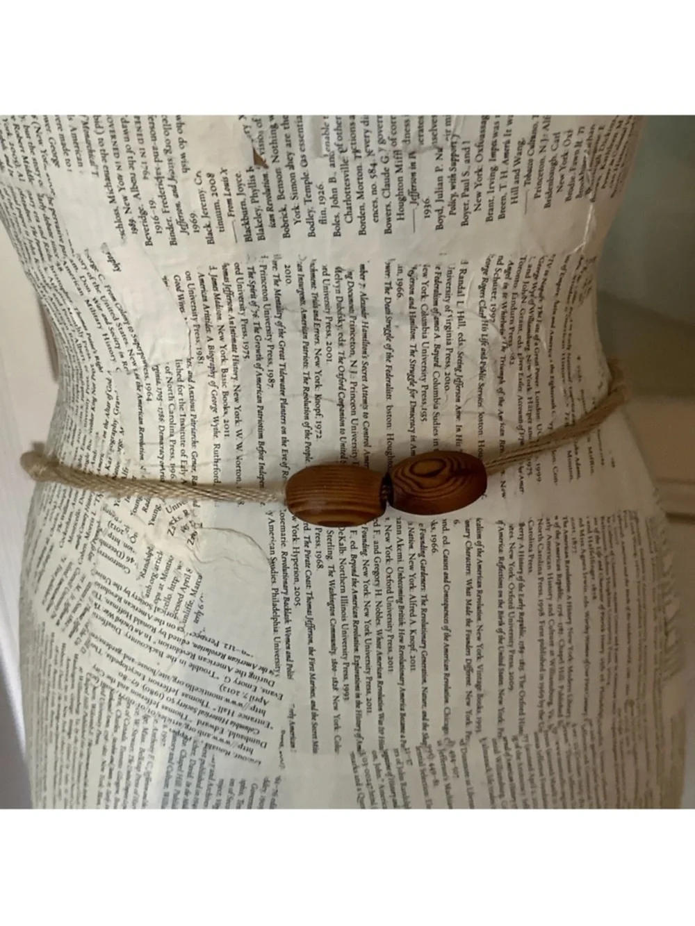 VINTAGE SEASHELL BEADED ROPE BELT 60